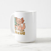 Cute Axolotl Teacher T-Shirt | Learn a Lotl Kawaii コーヒーマグカップ (正面左)