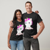 Cute Axolotl Unicorn Cat Illustration Tシャツ (ユニセックス)