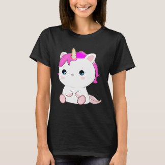 Cute Axolotl Unicorn Cat Illustration Tシャツ
