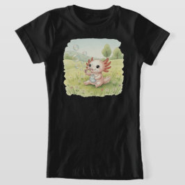 Cute Axolotl with Soap Bubbles – Kid’s Tシャツ