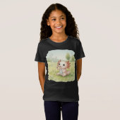 Cute Axolotl with Soap Bubbles – Kid’s Tシャツ (正面フル)