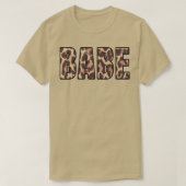 Cute Babe Leopard Print Bridal Bachelorette Party Tシャツ (デザイン正面)
