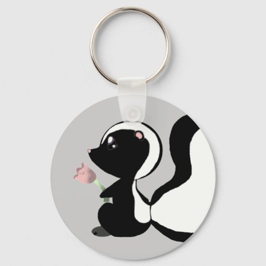 Cute Baby Animal - Skunk Keychain キーホルダー (正面)