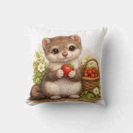 Cute Baby Animal Strawberry Pillow Kawaii クッション