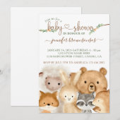 Cute Baby Animals 招待状 (正面/裏面)