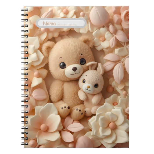 Cute Baby Animals Notebook ノートブック (正面)
