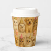 Cute baby animals paper cup. 紙コップ (正面)