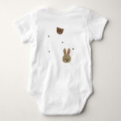 Cute Baby Animals Sweatshirt ベビーボディスーツ (裏面)