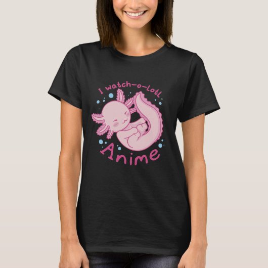 Cute Baby Axolotl Anime 	 Tシャツ (正面)