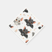 Cute Baby Bats Halloween Party Napkins スタンダードカクテルナプキン (角)