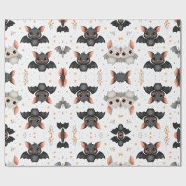 Cute Baby Bats Halloween Wrapping Paper ラッピングペーパー