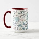 Cute Baby Bear Crown Mug マグカップ (左)