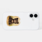 Cute Baby Bear iPhone 16 Case Kawaii Art 16ケース (裏面横)