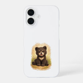 Cute Baby Bear iPhone 16 Case Kawaii Art 16ケース
