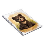 Cute Baby Bear Spiral Notebook Kawaii ノートブック (右側)