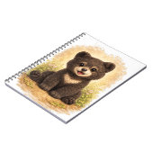 Cute Baby Bear Spiral Notebook Kawaii ノートブック (左側)