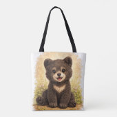 Cute Baby Bear Tote Bag Kawaii Animal トートバッグ (裏面)