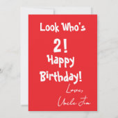 Cute Baby Birthday  カード (裏面)