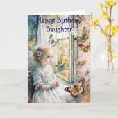 Cute Baby Birthday Card カード (黄色い花)