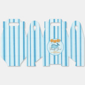 Cute Baby Blue Whale 1st Birthday フェイバーボックス (見開き)