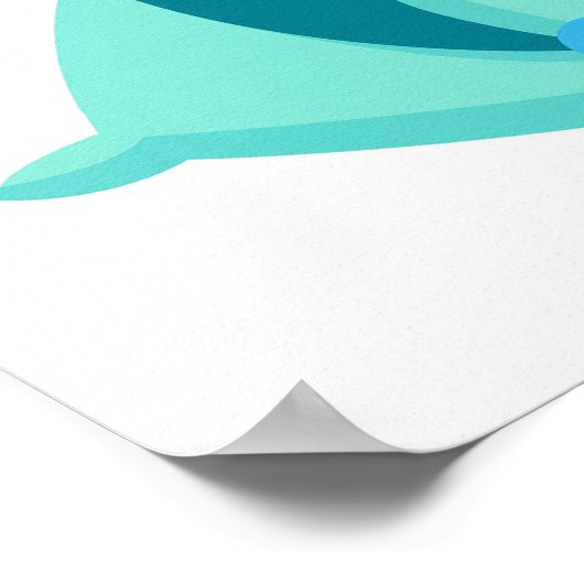 Cute Baby Boy Little Man Cave Rules Nursery Art ポスター (角)