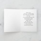 Cute Baby Bunny With Rose Crown Encouragement カード (内部)