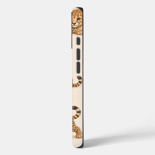 Cute Baby Cheetah Phone Case Case-Mate iPhoneケース (裏面 / 左)