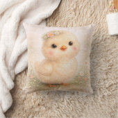 Cute Baby Chick Neutral Kids Room クッション (ブランケット)