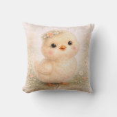 Cute Baby Chick Neutral Kids Room クッション (正面)