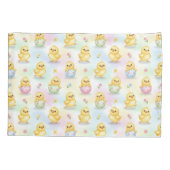 Cute Baby Chick Watercolor Easter  枕カバー (裏面)