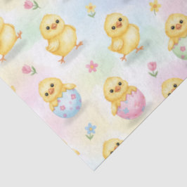 Cute Baby Chick Watercolor Easter  薄葉紙