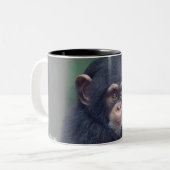 cute baby Chimpanzee ツートーンマグカップ (正面左)