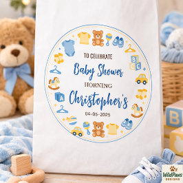 Cute Baby Clothes & Toys Boy Baby Shower フェイバーバッグ