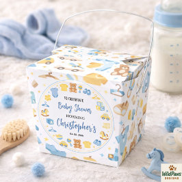 Cute Baby Clothes & Toys Boy Baby Shower フェイバーボックス