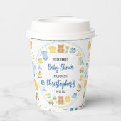 Cute Baby Clothes & Toys Boy Baby Shower 紙コップ (裏面)