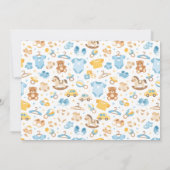 Cute Baby Clothes & Toys Boy Baby Shower photo 招待状 (裏面)