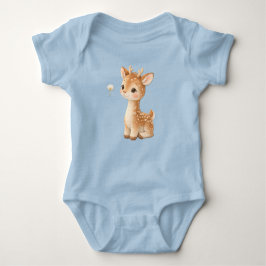 Cute Baby Deer Bodysuit – Kawaii Woodland Animal  ベビーボディスーツ
