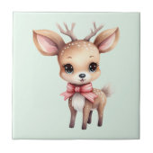 Cute Baby Deer Cartoon Illustration タイル (正面)