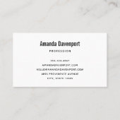 Cute Baby Deer Cartoon Illustration 名刺 (裏面)