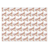 Cute Baby Deer Cartoon Illustration Pattern テーブルクロス (正面(横))