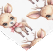 Cute Baby Deer Cartoon Illustration Pattern テーブルクロス (アングル)