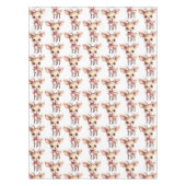 Cute Baby Deer Cartoon Illustration Pattern テーブルクロス (正面)