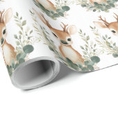 Cute Baby Deer Woodland Wrapping Paper ラッピングペーパー (ロールコーナー)