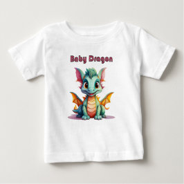 Cute Baby Dragon – Adorable Fantasy T-Shirt ベビーTシャツ
