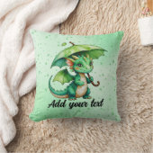 Cute Baby Dragon Fantasy Pillow クッション (ブランケット)