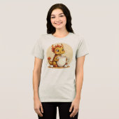 Cute Baby Dragon Hot Chocolate Kids Kawaii Cozy De トライブレンドＴシャツ (正面全面)