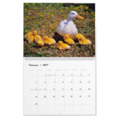 Cute Baby Ducks 2025 Wall Calendar カレンダー (2月 2027)