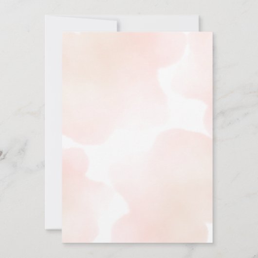 Cute Baby Elephant Balloon Arch Birthday  招待状 (裏面)