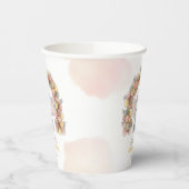 Cute Baby Elephant Balloon Arch Birthday 紙コップ (左)