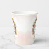 Cute Baby Elephant Balloon Arch Birthday 紙コップ (右)